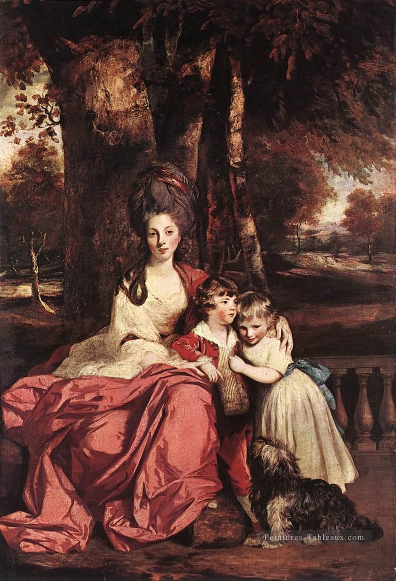 Lady Delme et ses enfants Joshua Reynolds Peintures à l'huile